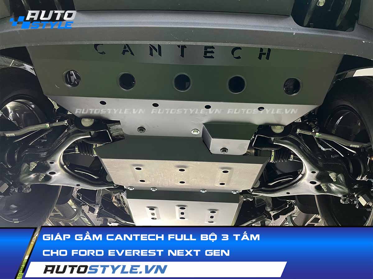 Giáp Gầm Cantech Full Bộ 3 Tấm Cho Ford Everest