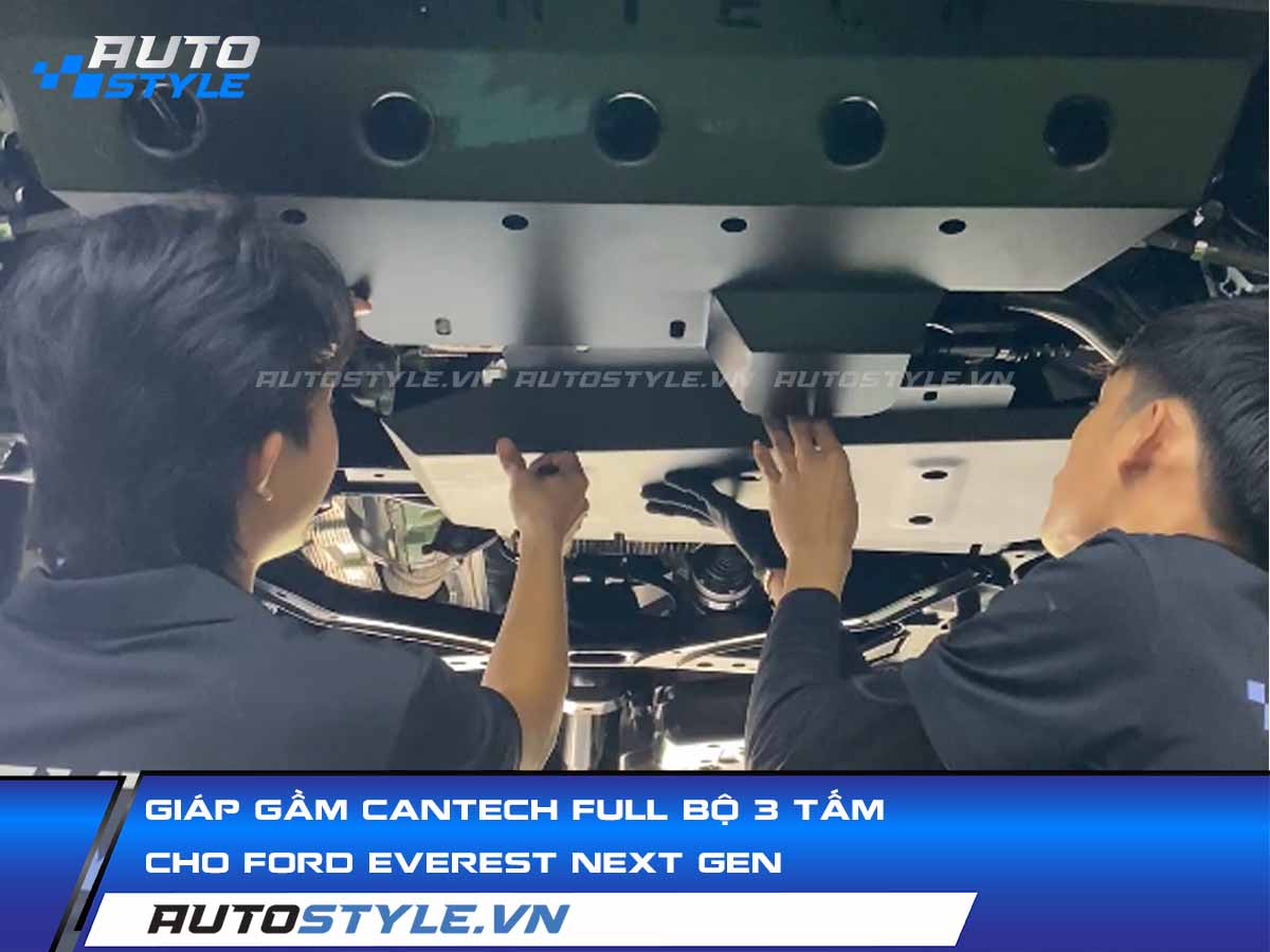 Giáp Gầm Cantech Full Bộ 3 Tấm Cho Ford Everest