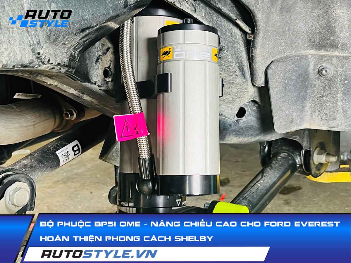 Lắp Bộ Phuộc BP51 OME Nâng Chiều Cao Hoàn Thiện Phong Cách Shelby Cho Ford Everest