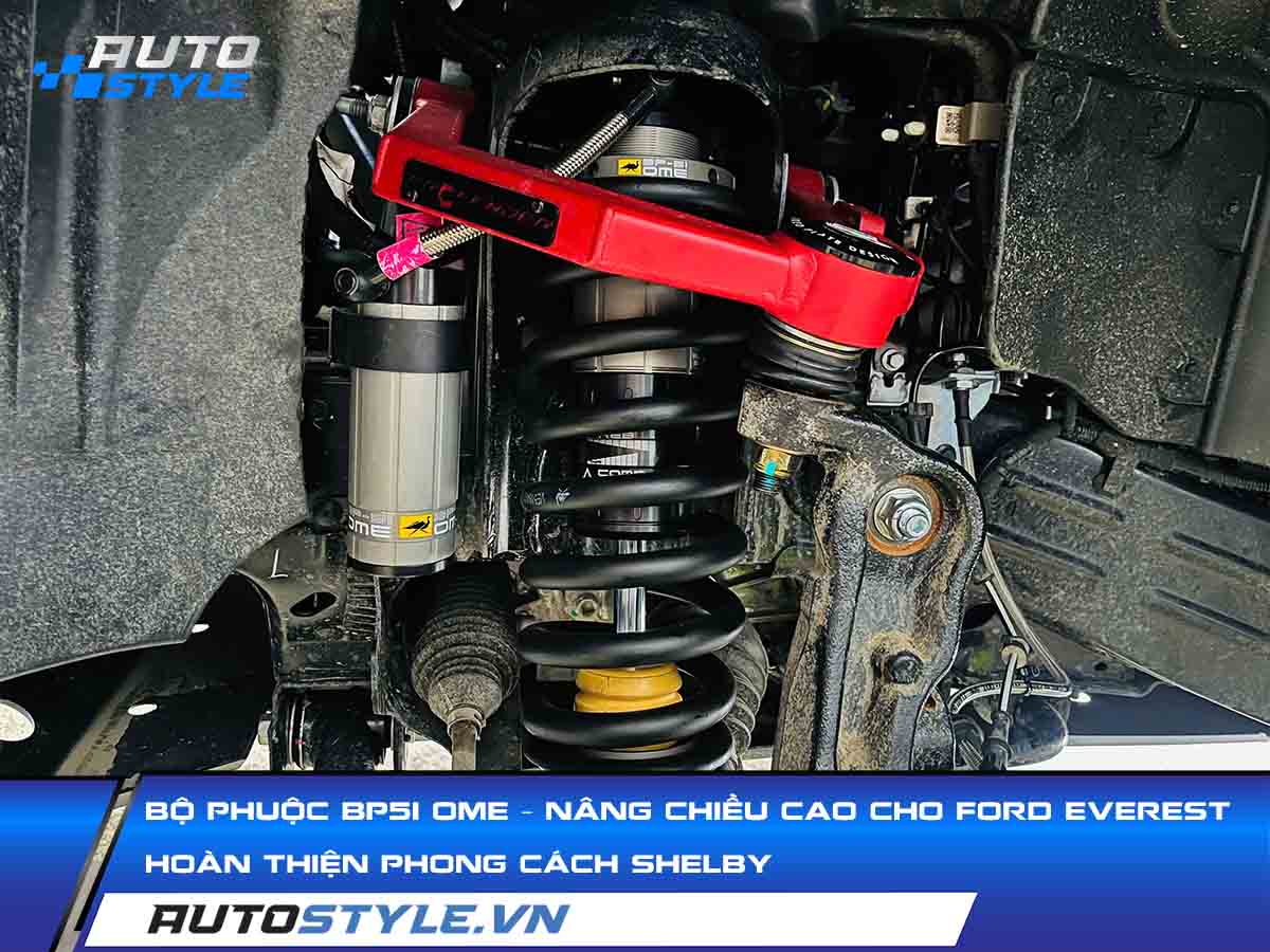 Lắp Bộ Phuộc BP51 OME Nâng Chiều Cao Cho Ford Everest