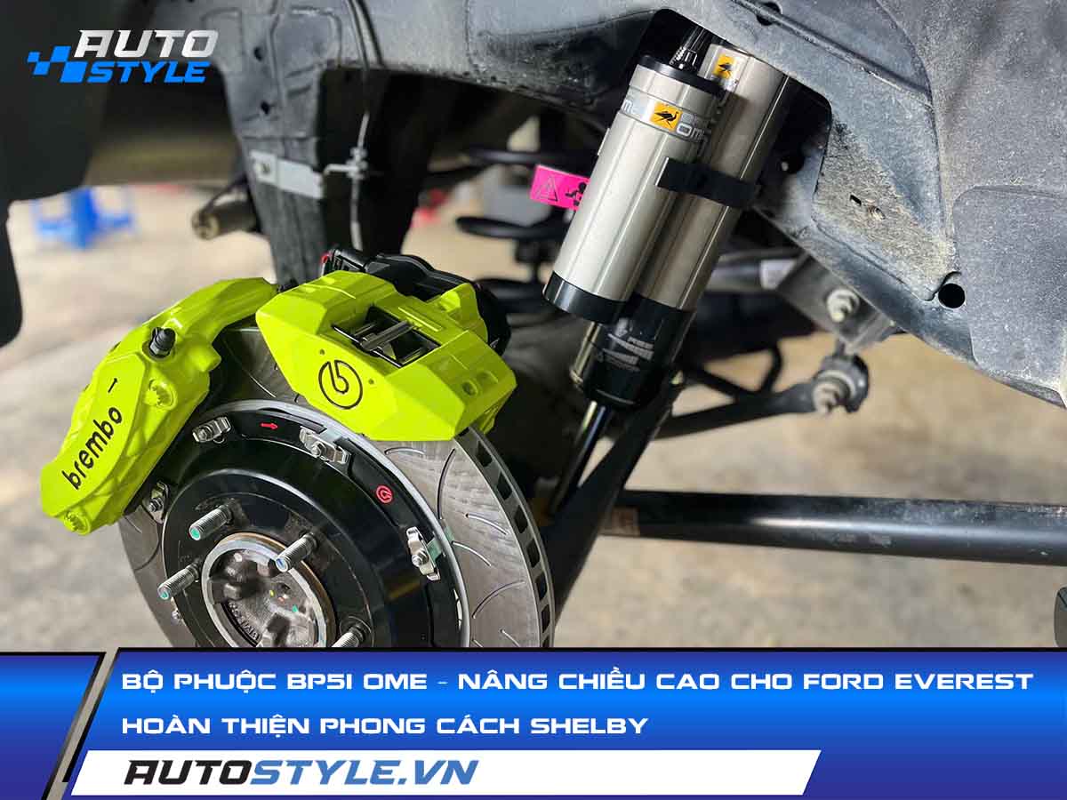 Lắp Bộ Phuộc BP51 OME Nâng Chiều Cao Hoàn Thiện Phong Cách Shelby Cho Ford Everest