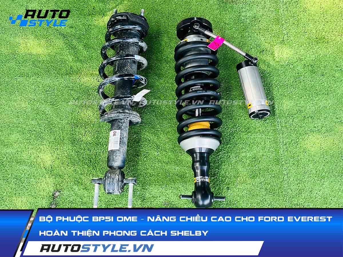 Lắp Bộ Phuộc BP51 OME Nâng Chiều Cao Cho Ford Everest