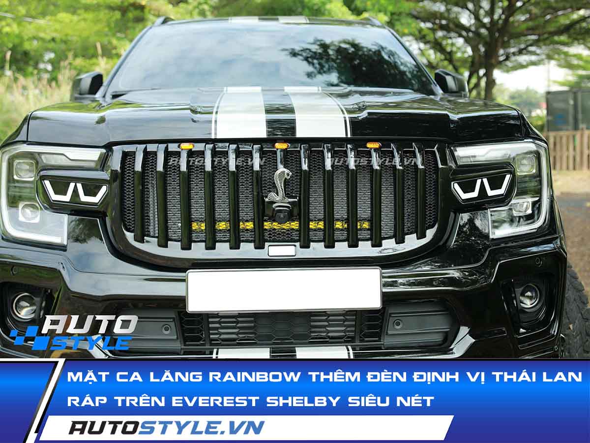 Mặt Ca Lăng Rainbow Thêm Đèn Định Vị Thái Lan Ráp Trên Everest Siêu Nét