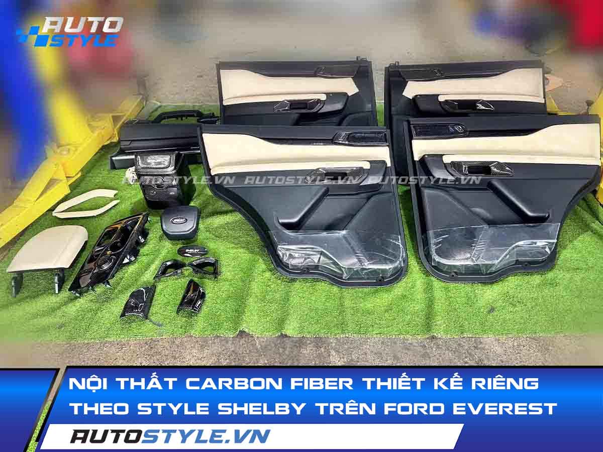 Nội Thất Carbon Fiber Thiết Kế Riêng Theo Style Shelby Trên Ford Everest