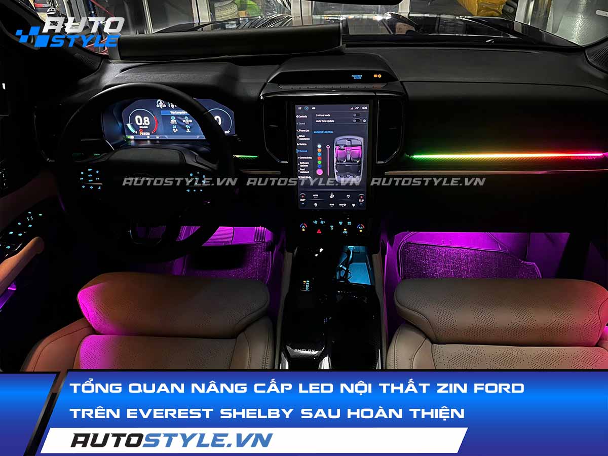 Review Đèn LED Nội Thất Zin Ford Everest Style Shelby Sau Hoàn Thiện