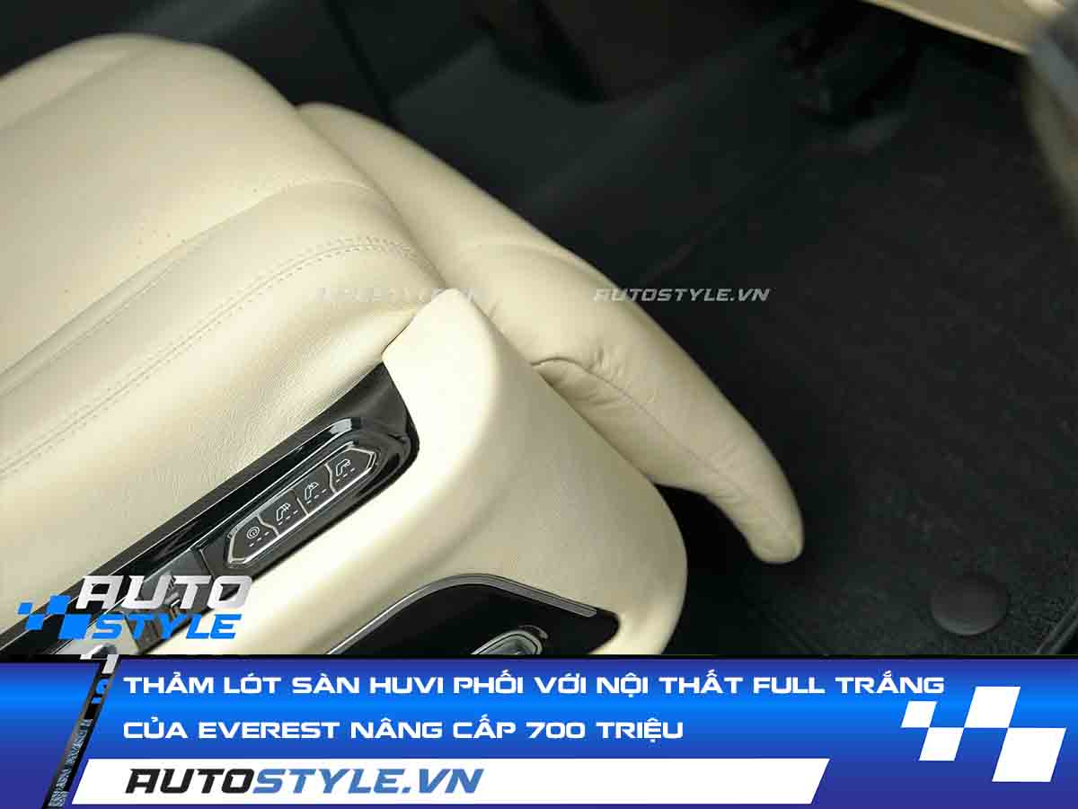 Thảm Lót Sàn Huvi Phối Với Nội Thất Full Trắng Của Everest Nâng Cấp 700 Triệu