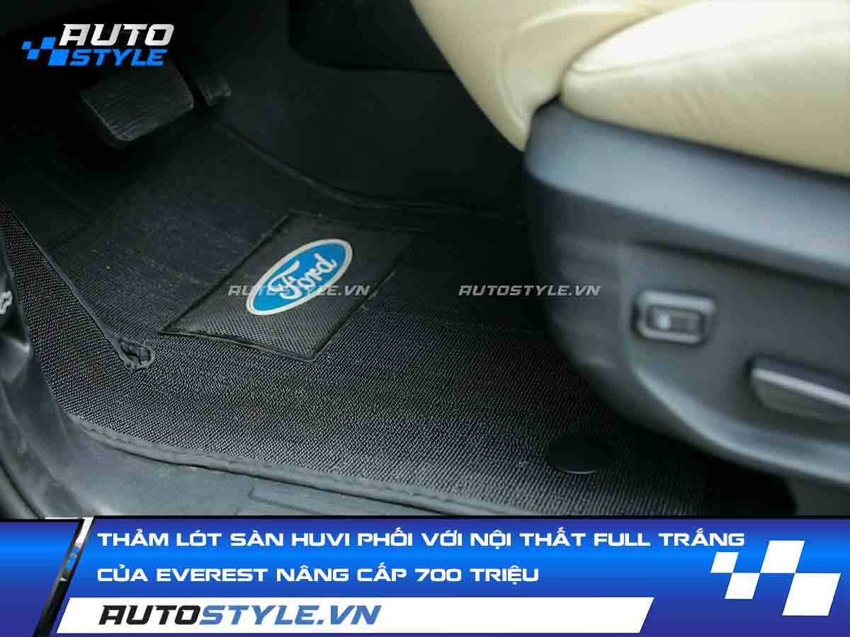 Thảm Lót Sàn Huvi Phối Với Nội Thất Full Trắng Của Everest Nâng Cấp 700 Triệu