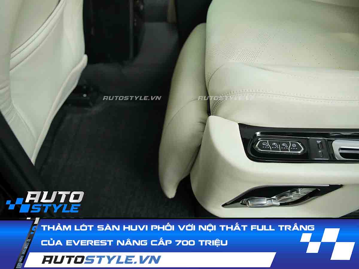 Thảm Lót Sàn Huvi Phối Với Nội Thất Full Trắng Của Everest Nâng Cấp 700 Triệu