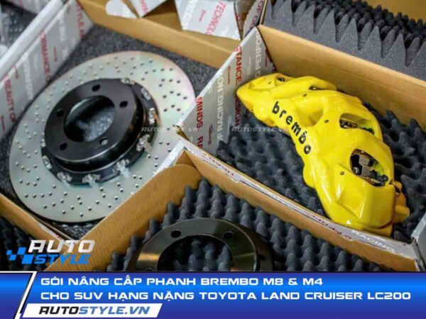 Bóc Tách Kỹ Thuật Gói độ Phanh Brembo M8 & M4 Hiệu Suất Cao Cho Toyota Land Cruiser LC200