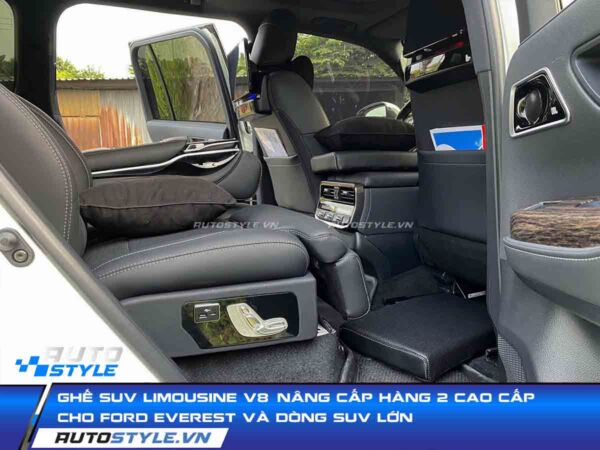 Ghế SUV Limousine V8 Dành Cho Ford Everest Nâng Cấp Hàng Ghế 2 Chuẩn Chủ Tịch Tại AutoStyle