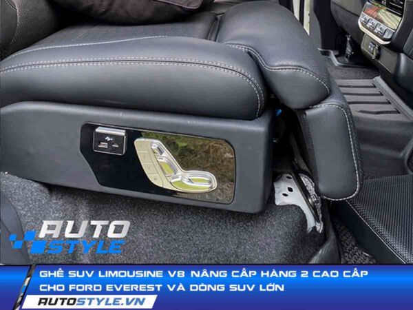Ghế SUV Limousine V8 Dành Cho Ford Everest Nâng Cấp Hàng Ghế 2 Chuẩn Chủ Tịch Tại AutoStyle