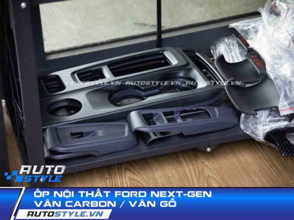 Ốp Nội Thất Ford Next-Gen Vân Carbon Vân Gỗ Bảo Vệ Vị Trí Thiết Yếu Nhất
