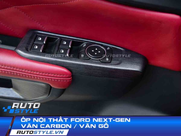 Ốp Nội Thất Ford Next-Gen Vân Carbon Vân Gỗ Bảo Vệ Vị Trí Thiết Yếu Nhất
