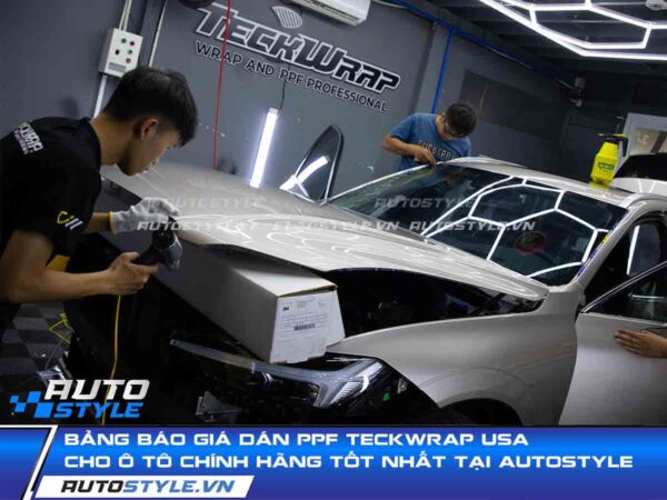 Bảng Báo Giá Dán PPF Teckwrap USA Cho Ô Tô Chính Hãng Tốt Nhất Tại AutoStyle
