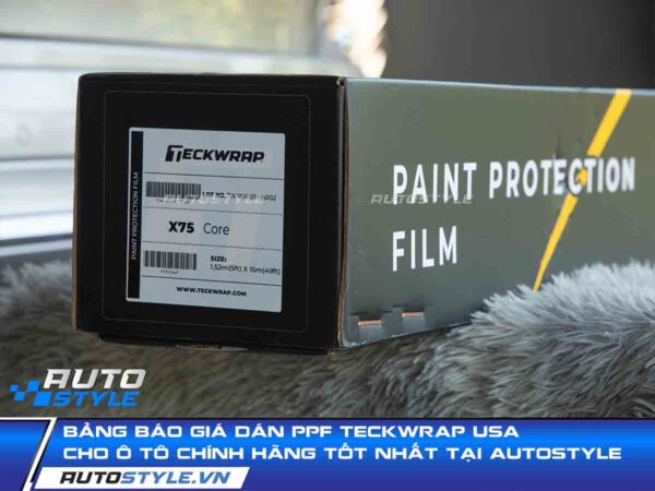 Bảng Báo Giá Dán PPF Teckwrap USA Cho Ô Tô Chính Hãng Tốt Nhất Tại AutoStyle