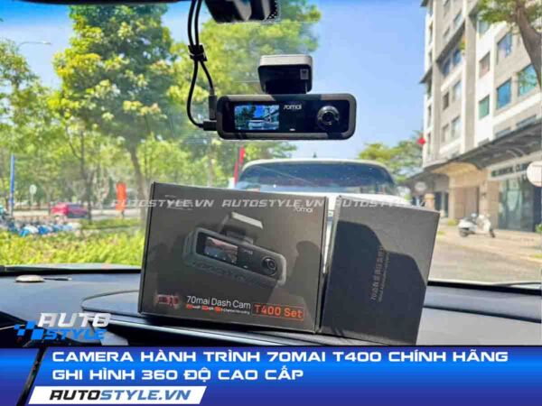 Camera Hành Trình 70Mai T400 Chính Hãng Ghi Hình 360 Độ Cao Cấp