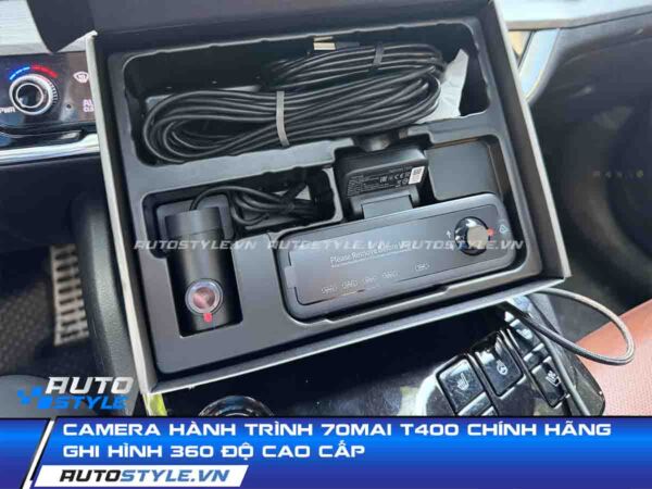 Camera Hành Trình 70Mai T400 Chính Hãng Ghi Hình 360 Độ Cao Cấp