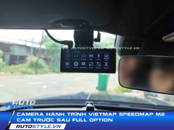 Camera Hành Trình VietMap SpeedMap M2 Cam Trước Sau Full Option