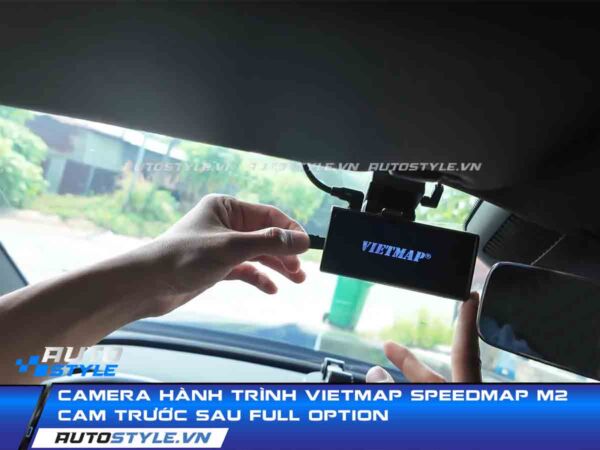 Camera Hành Trình VietMap SpeedMap M2 Cam Trước Sau Full Option
