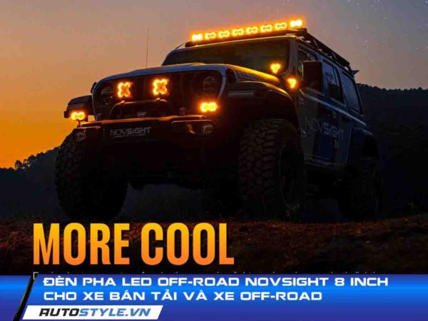 Đèn Pha LED Off-Road Novsight 8 Inch Cho Xe Bán Tải Và Xe Off-Road