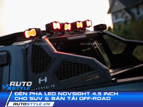 Đèn Pha Led Novsight 4.5 inch Giải pháp Chiếu Sáng Chùm Rộng Cho SUV Và Bán Tải Off-Road