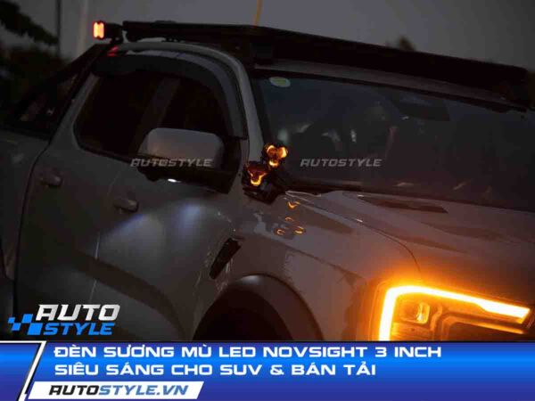 Đèn Sương Mù LED NOVSIGHT 3 Inch Siêu Sáng Cho SUV & Bán Tải