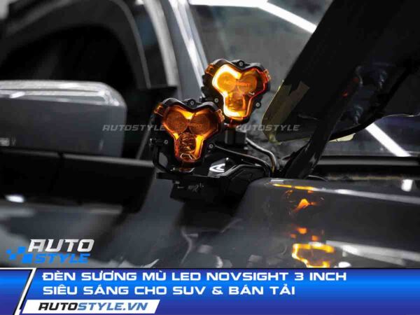 Đèn Sương Mù LED NOVSIGHT 3 Inch Siêu Sáng Cho SUV & Bán Tải