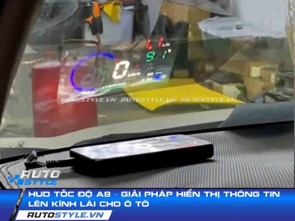 HUD Tốc Độ A8 Giải Pháp Hiển Thị Thông Tin Lên Kính Lái Cho Ô Tô