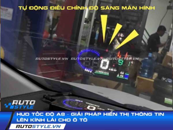 HUD Tốc Độ A8 Giải Pháp Hiển Thị Thông Tin Lên Kính Lái Cho Ô Tô