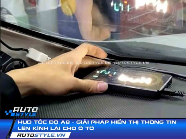 HUD Tốc Độ A8 Giải Pháp Hiển Thị Thông Tin Lên Kính Lái Cho Ô Tô