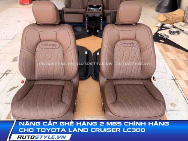 Nâng cấp ghế hàng 2 MBS chính hãng cho Toyota Land Cruiser LC300