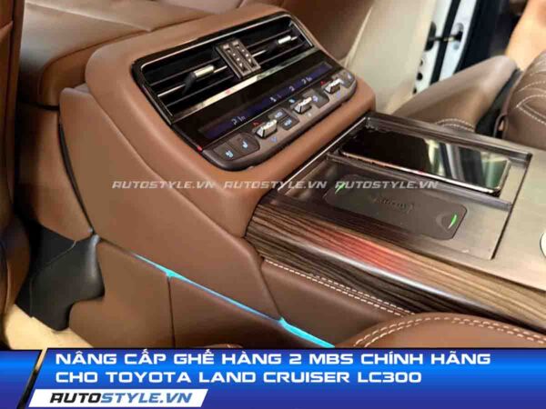Nâng cấp ghế hàng 2 MBS chính hãng cho Toyota Land Cruiser LC300