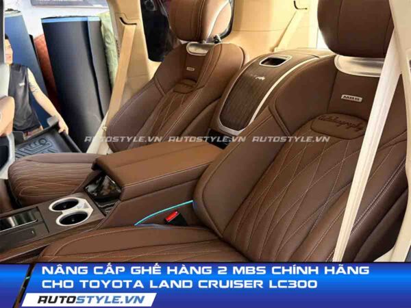 Nâng cấp ghế hàng 2 MBS chính hãng cho Toyota Land Cruiser LC300
