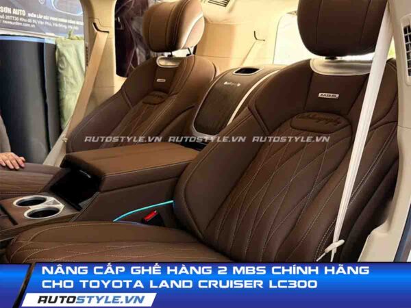 Nâng cấp ghế hàng 2 MBS chính hãng cho Toyota Land Cruiser LC300