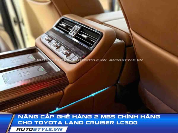 Nâng cấp ghế hàng 2 MBS chính hãng cho Toyota Land Cruiser LC300