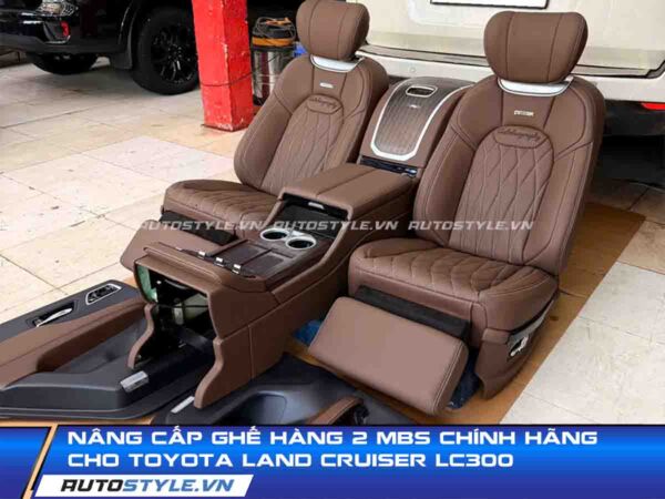 Nâng cấp ghế hàng 2 MBS chính hãng cho Toyota Land Cruiser LC300