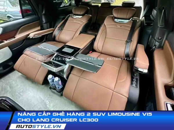 Nâng cấp ghế hàng 2 SUV Limousine V15 cho Land Cruiser LC300