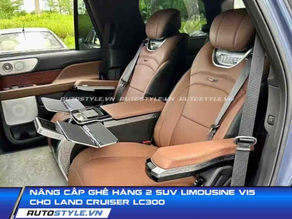 Nâng cấp ghế hàng 2 SUV Limousine V15 cho Land Cruiser LC300