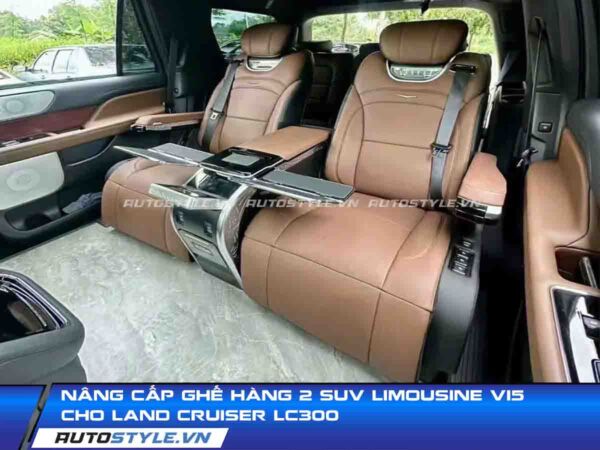 Nâng cấp ghế hàng 2 SUV Limousine V15 cho Land Cruiser LC300