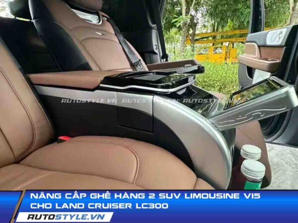Nâng cấp ghế hàng 2 SUV Limousine V15 cho Land Cruiser LC300
