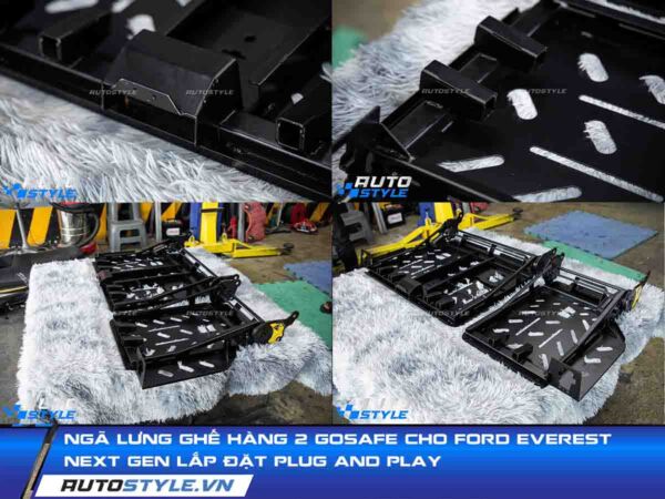 Ngã lưng Ghế hàng 2 GoSafe Cho Ford everest Next Gen Lắp Đặt Plug and Play