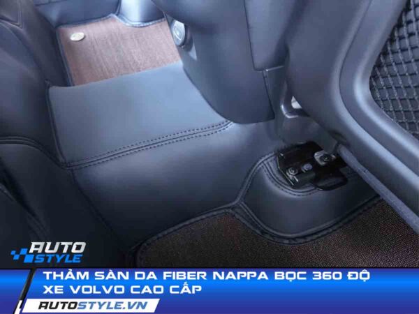 Thảm sàn da Fiber Nappa bọc 360 độ xe Volvo cao cấp