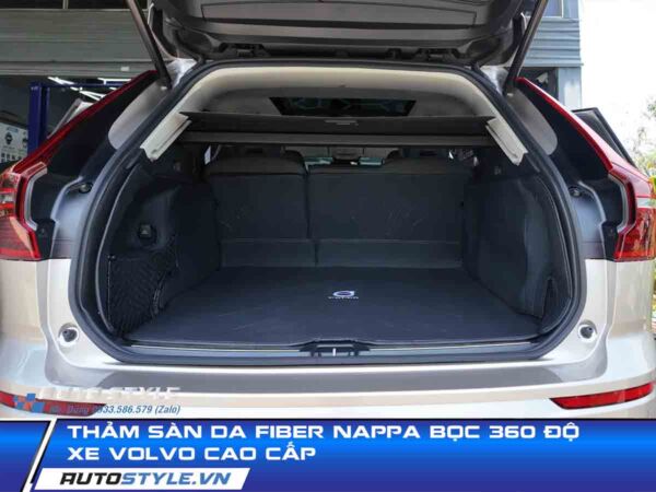 Thảm sàn da Fiber Nappa bọc 360 độ xe Volvo cao cấp
