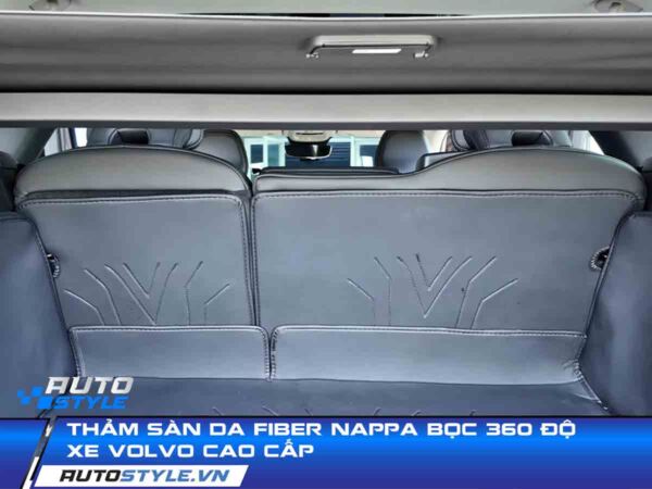 Thảm sàn da Fiber Nappa bọc 360 độ xe Volvo cao cấp