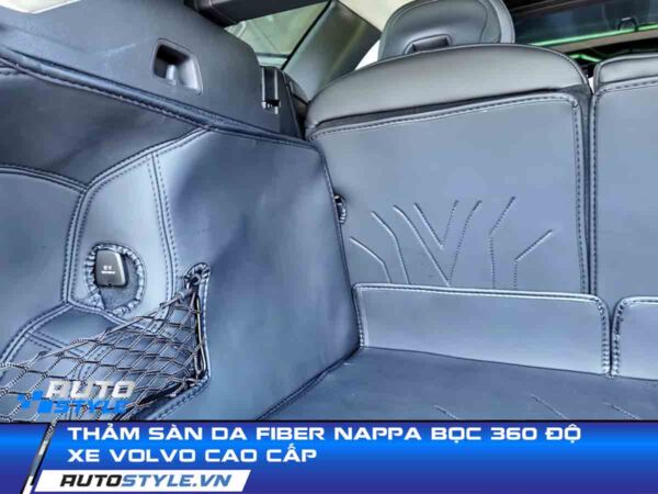 Thảm sàn da Fiber Nappa bọc 360 độ xe Volvo cao cấp