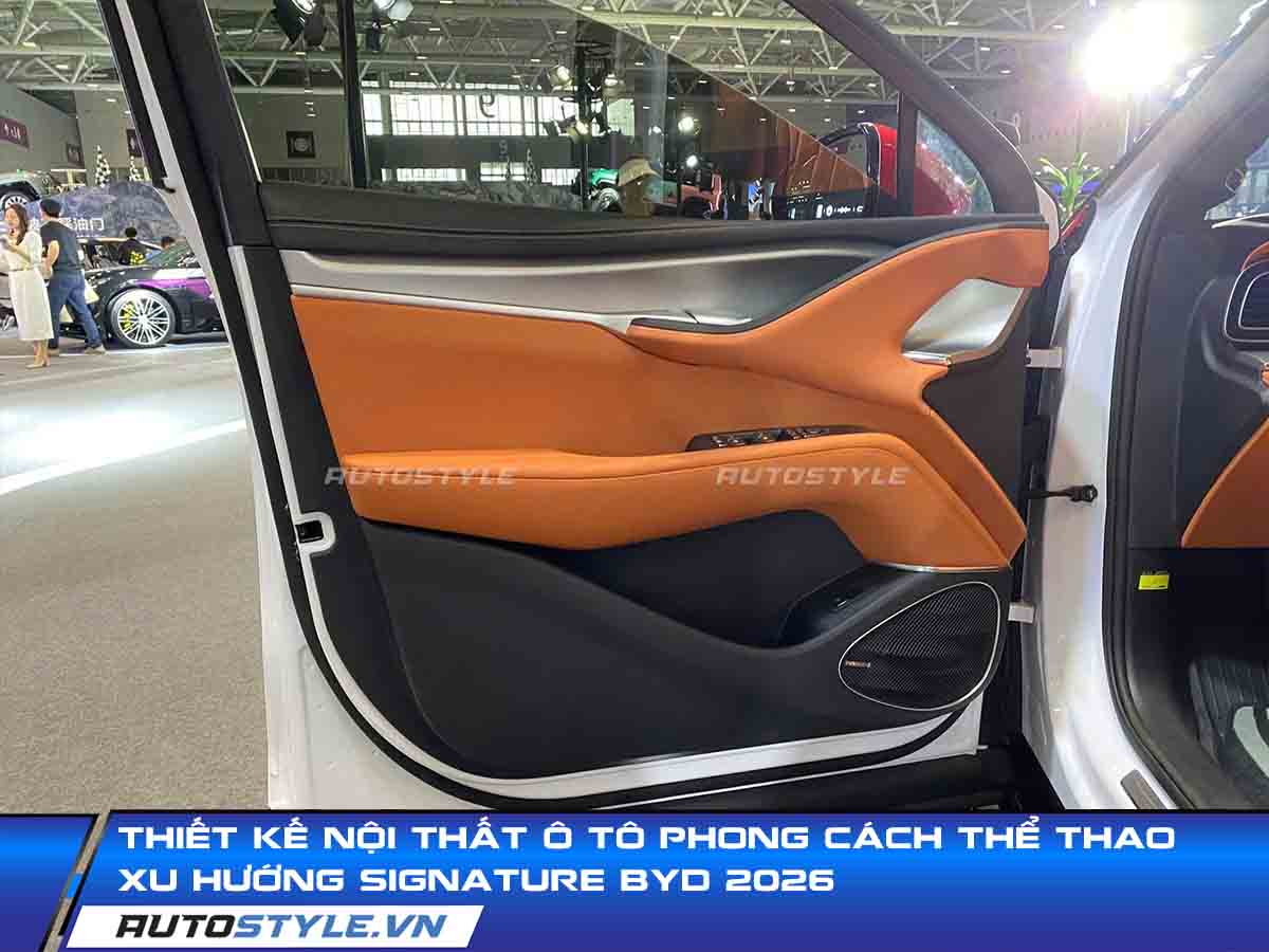 Thiết Kế Nội Thất Ô Tô Phong Cách Thể Thao Xu Hướng Signature BYD 2026