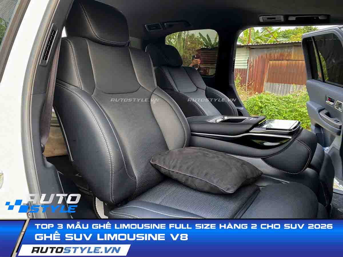Top 3 Mẫu Ghế Limousine FULL SIZE Hàng 2 Cho SUV 2026