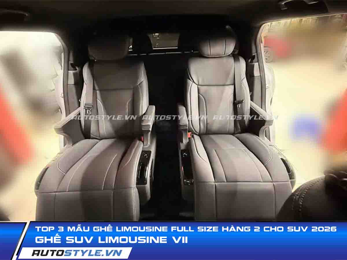 Top 3 Mẫu Ghế Limousine FULL SIZE Hàng 2 Cho SUV 2026