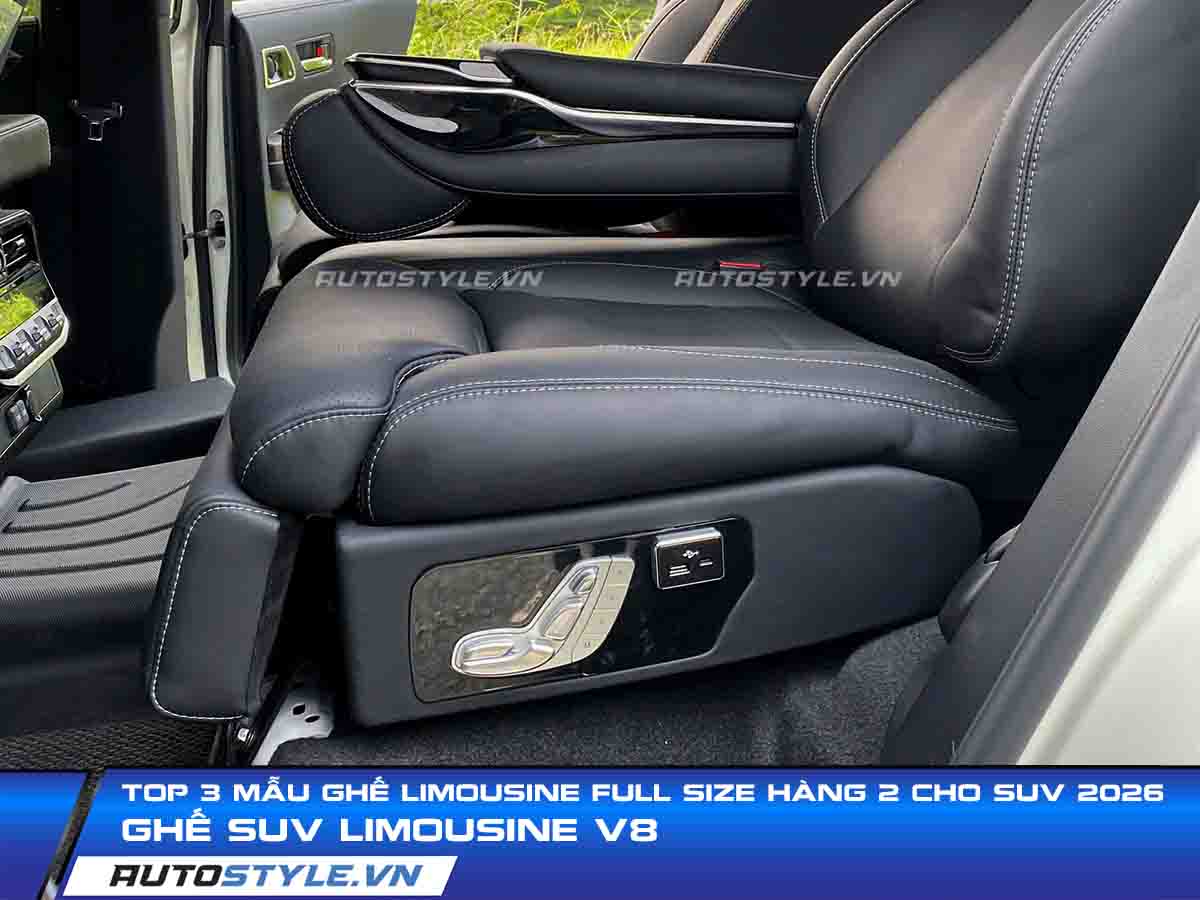 Top 3 Mẫu Ghế Limousine FULL SIZE Hàng 2 Cho SUV 2026