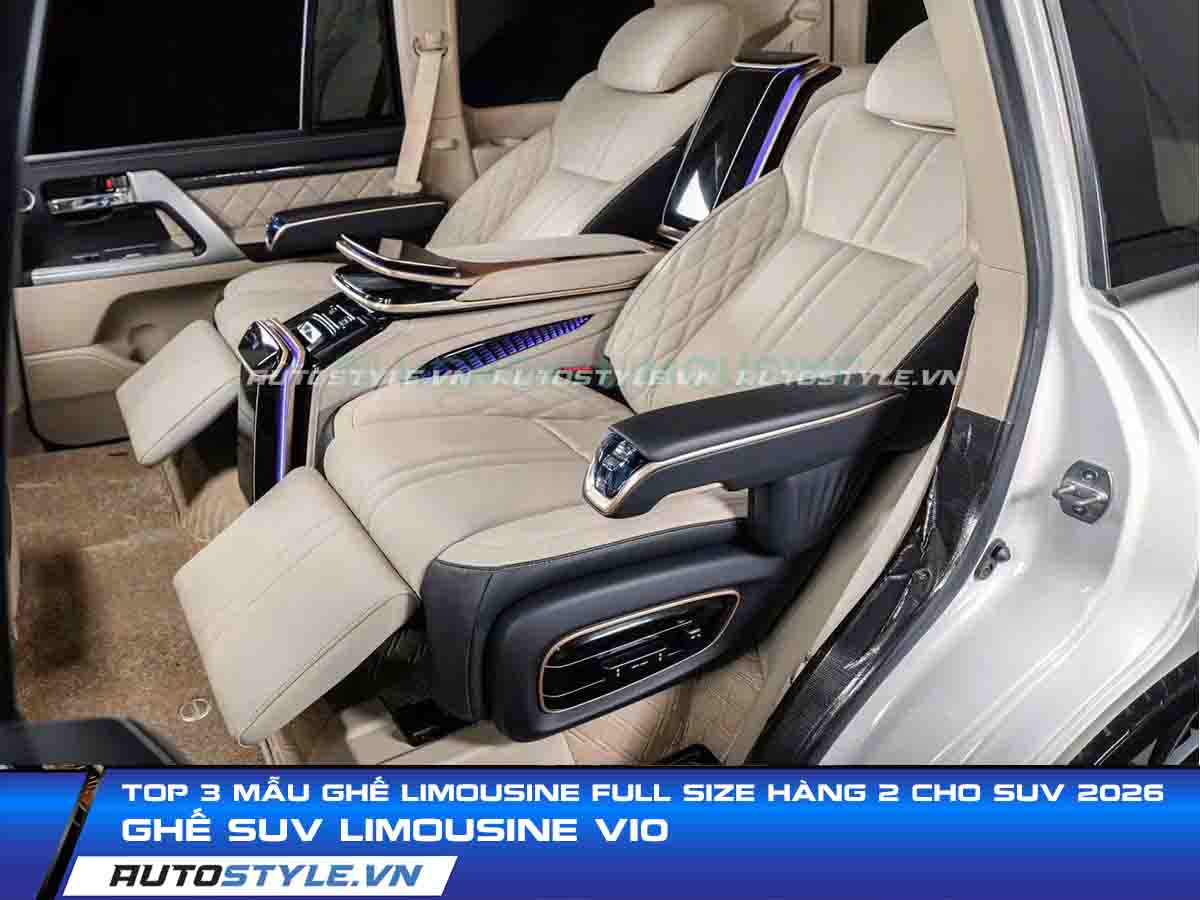 Top 3 Mẫu Ghế Limousine FULL SIZE Hàng 2 Cho SUV 2026
